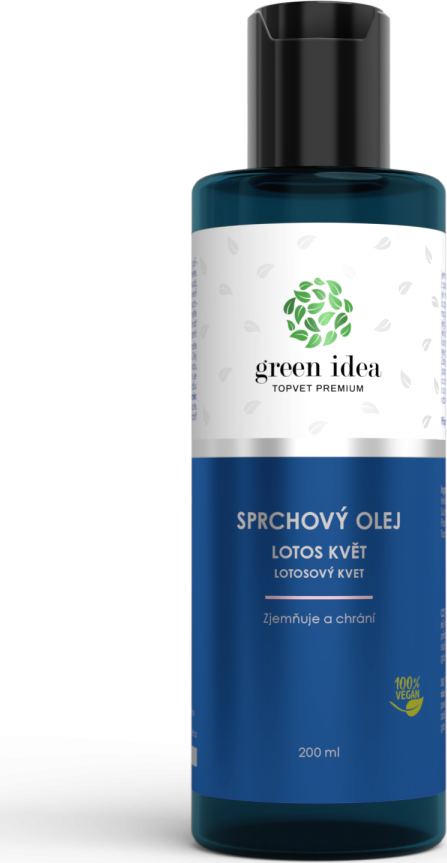 Green idea Olej sprchový - Lotos květ GREEN IDEA, 200 ml