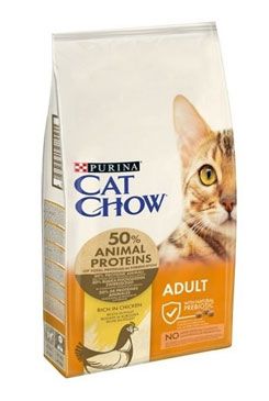 Purina Granule pro kočky Chow Adult - kuře,krůta Purina, 1,5 kg