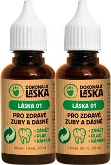 Dokonalá láska Přípravek pro zdravé zuby a dásně psů LÁSKA 01, 100 ml