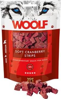 Woolf Pamlsky pro psy WOOLF, soft cranberry, 100 g