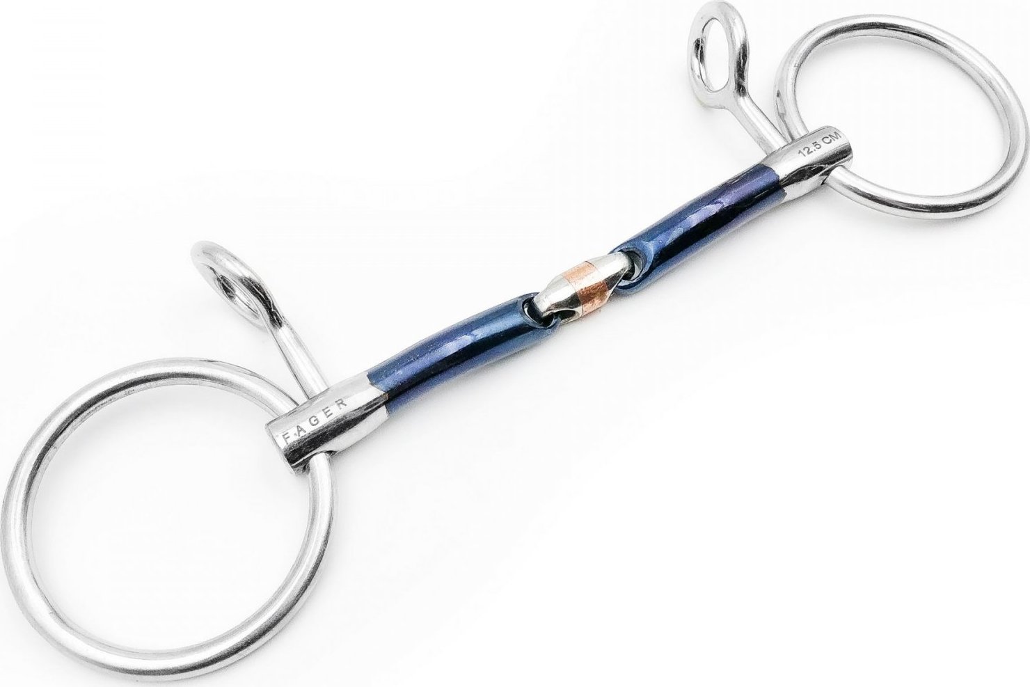 Udidlo Baucher dvakrát lomené Loose Rings Sweet Iron John Fager Velikost: 13,5 cm