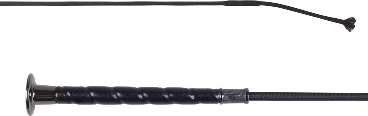 QHP Bič drezurní Dashing QHP, více velikostí, černý Délka: 100 cm