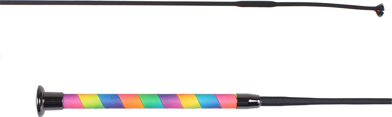 QHP Bič drezurní Ombre QHP, 90/100 cm, rainbow Délka: 100 cm