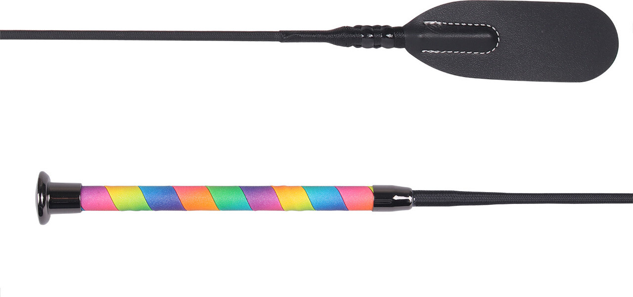 QHP Bič skokový Ombre QHP, 65 cm, rainbow