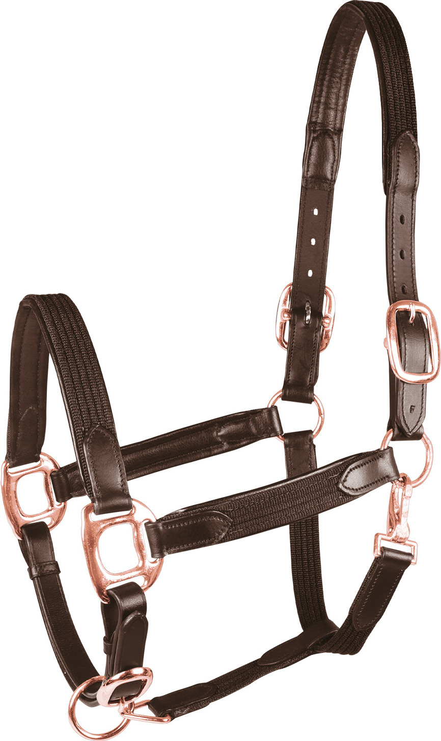 WALDHAUSEN Ohlávka Star MIX Waldhausen, brown/rose gold Velikost: FULL