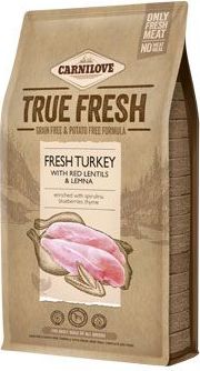 Granule pro psy Fresh Turkey with Red Lentils and Lemna Carnilove True Fresh, 4 kg