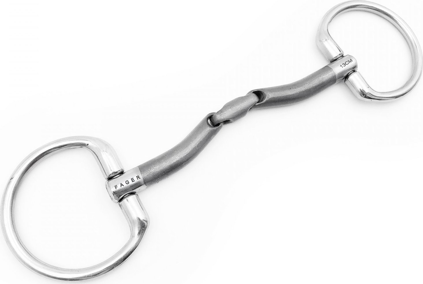 Udidlo olivové dvakrát lomené (bradoon) Sweet Iron Milton Fager Velikost: 10 cm