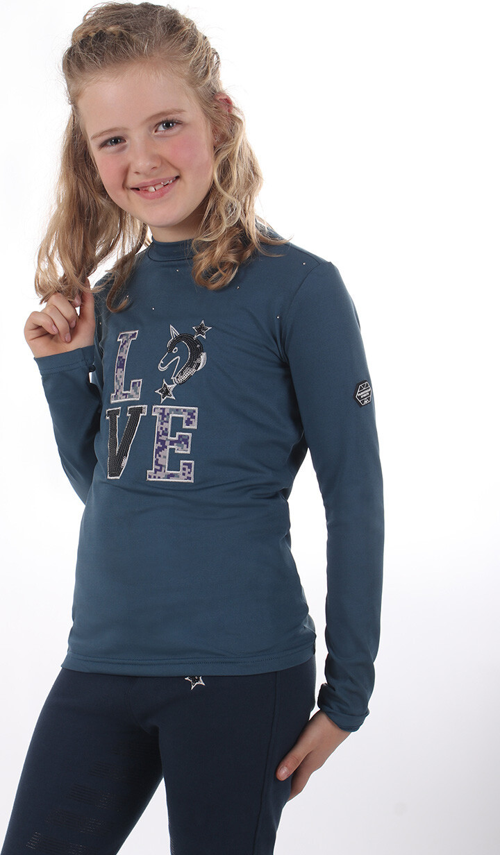 QHP Triko Lizz QHP, dětské, smokey blue Velikost: 116