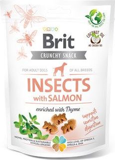 Brit Care Pochoutka pro psy Dog Crunchy Crack. Insec. Salmon Thyme  Brit Care, 200 g
