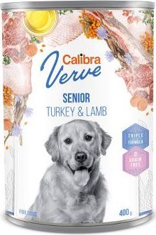 Konzerva pro psy GF Senior Turkey&Lamb Calibra Verve, 400 g