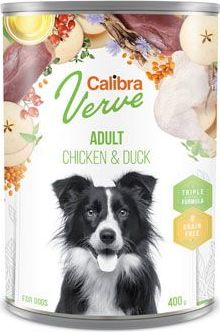 Konzerva pro psy GF Adult Chicken&Duck Calibra Verve, 400 g