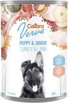 Konzerva pro psy GF Junior Turkey&Lamb Calibra Verve, 400 g