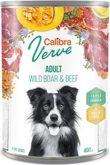 Konzerva pro psy GF Adult Wild Boar&Beef Calibra Verve, 400 g