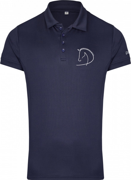 BUSSE Triko Polo Crew BUSSE, pánské, navy Velikost: L