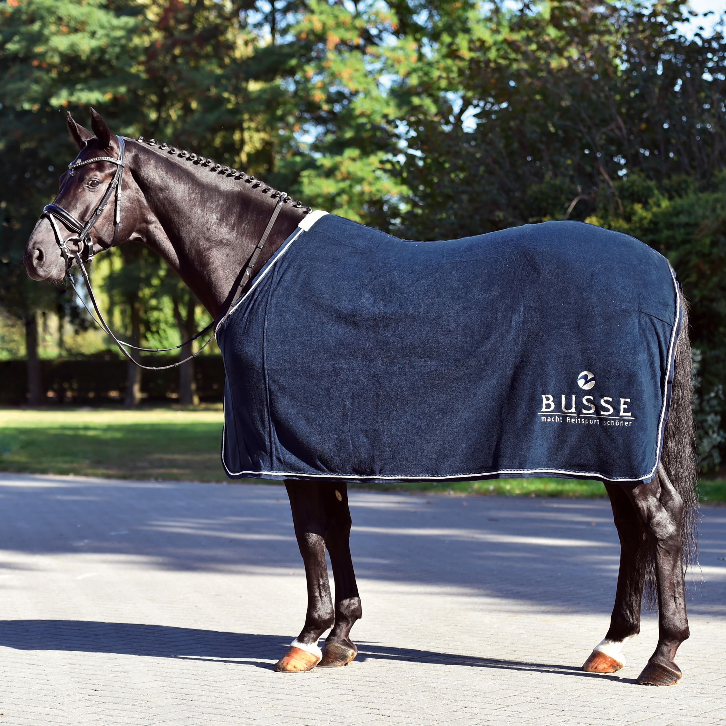 BUSSE Deka odpocovací Premium BUSSE, navy Délka zad: 135 cm