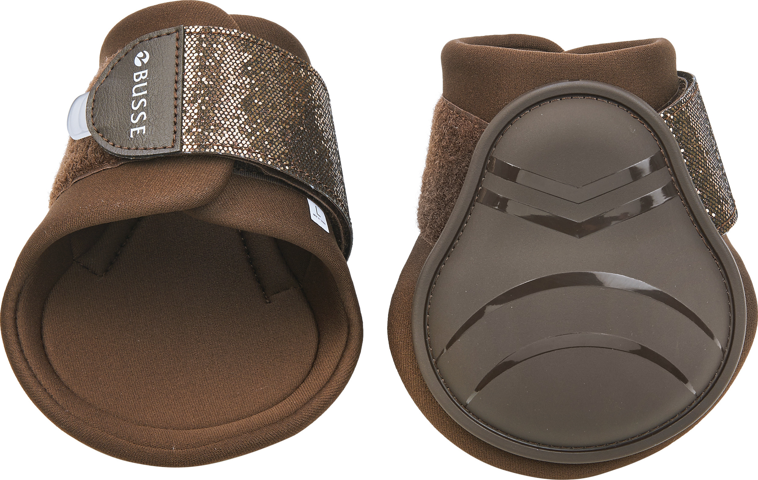 BUSSE Kamaše zadní Bounce Glitter BUSSE, pár, brown/bronze Velikost: PONY