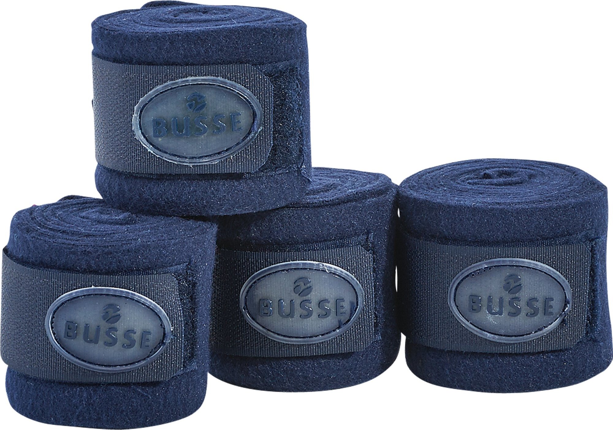 BUSSE Bandáže fleecové Shetty BUSSE, 4 ks, 1,4 m, navy