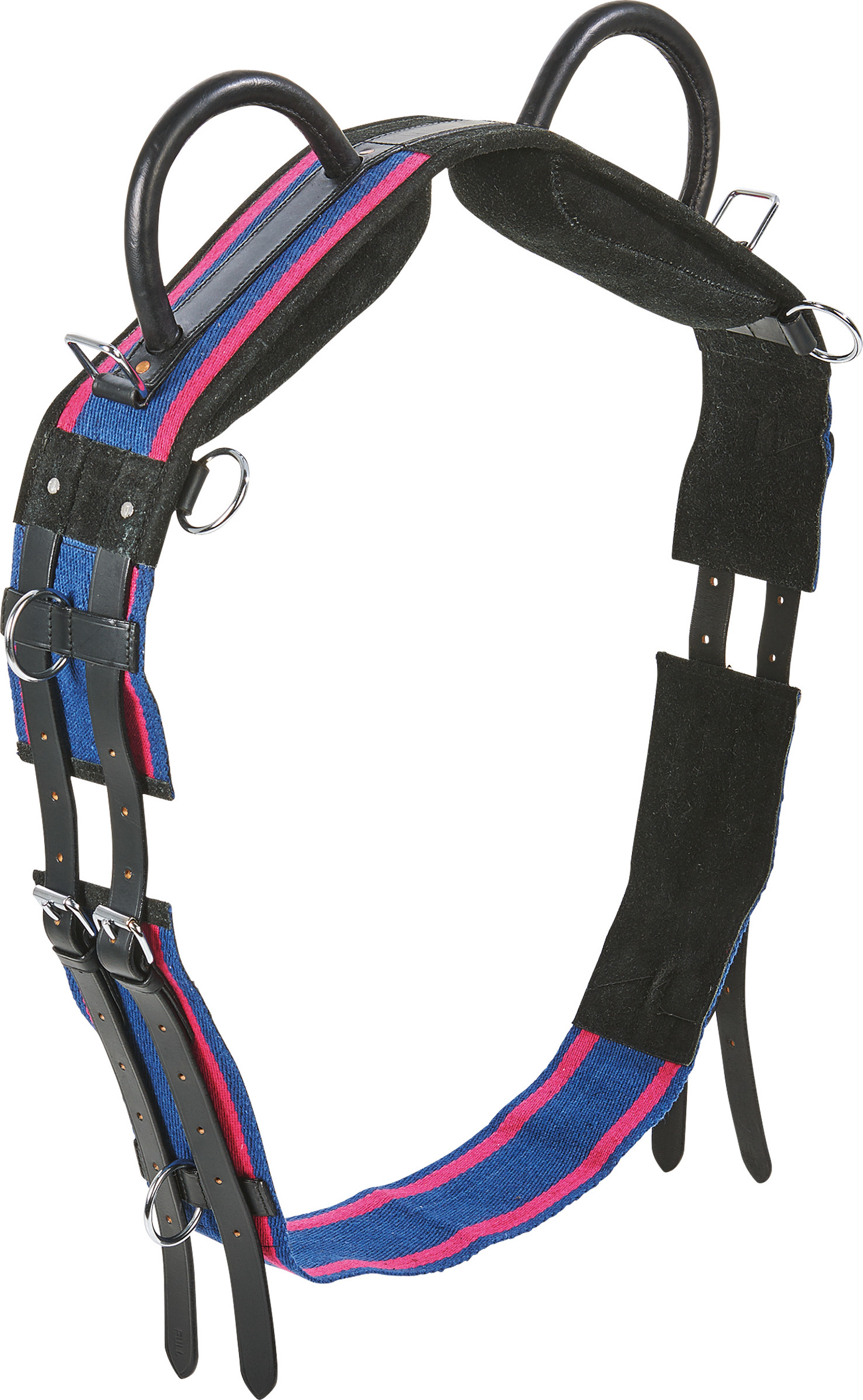BUSSE Obřišník lonžovací Double BUSSE, navy/passion pink Velikost: SHETTY