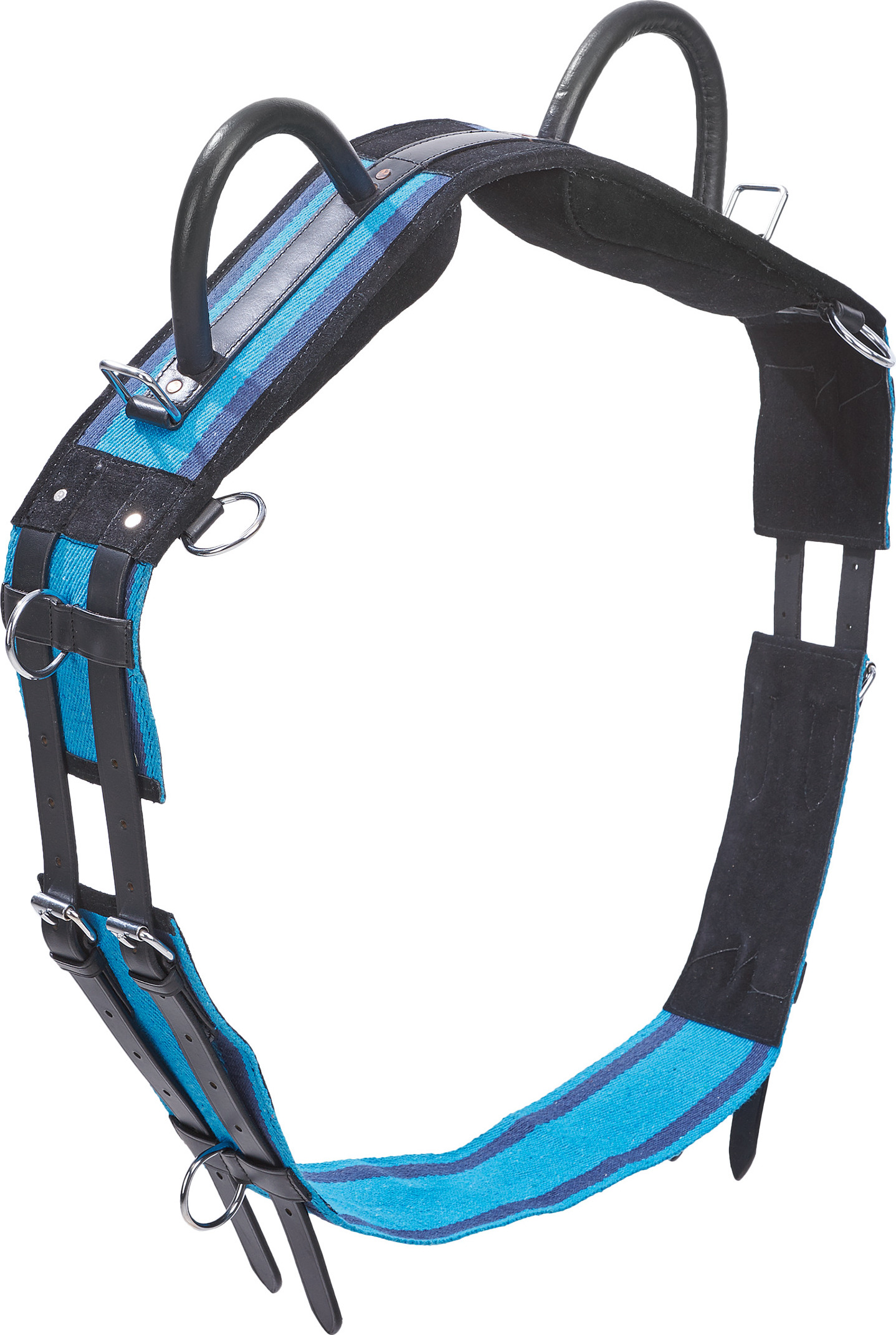 BUSSE Obřišník lonžovací Double BUSSE, navy/sky blue Velikost: FULL