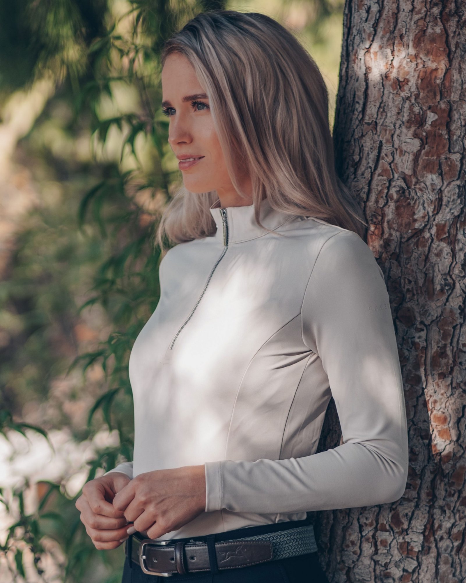 FAGER Triko s dlouhým rukávem Emma Fager, beige Velikost: XL