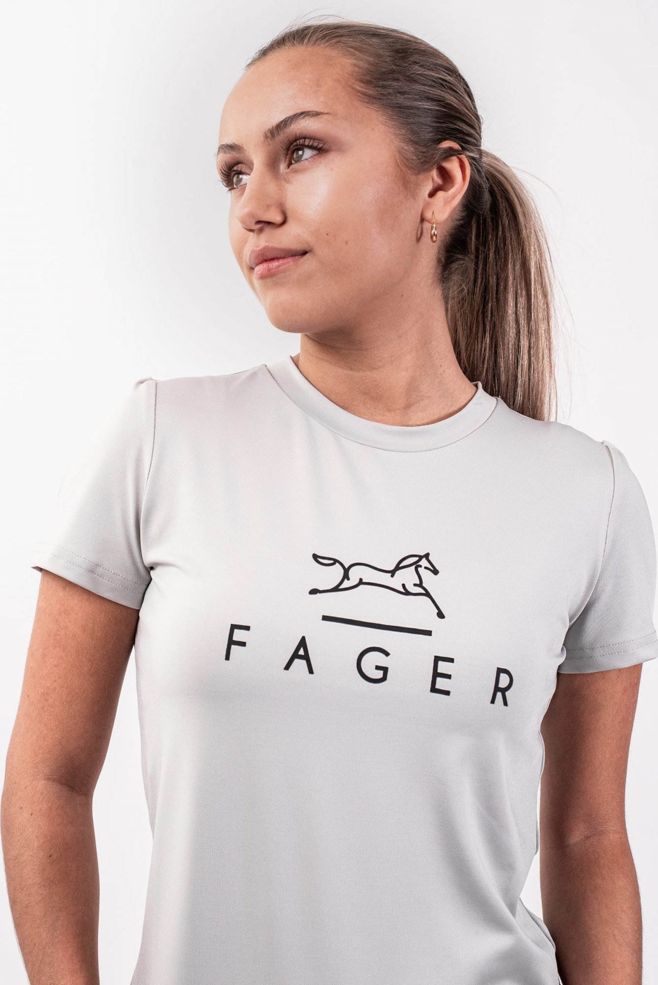 FAGER Tričko s krátkým rukávem Fia Fager, grey Velikost: M
