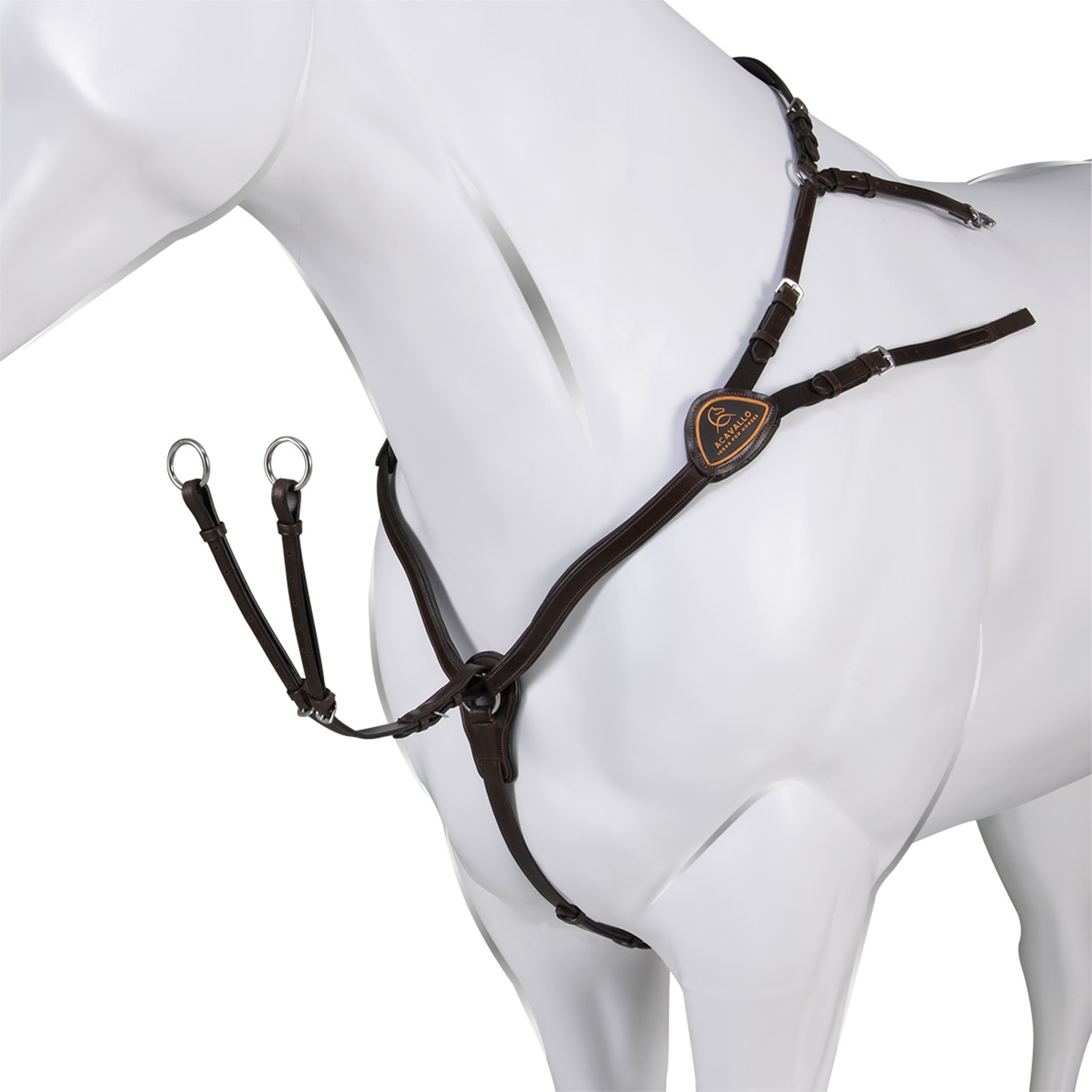 ACAVALLO Poprsník z telecí kůže Acavallo, anatomický, cognac Varianta: COB