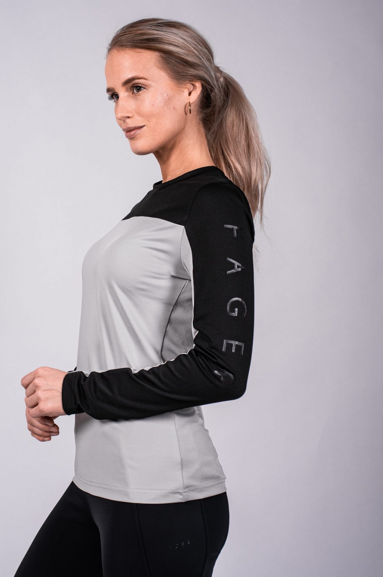 FAGER Triko s dlouhým rukávem Nicky Fager, black/grey Velikost: S