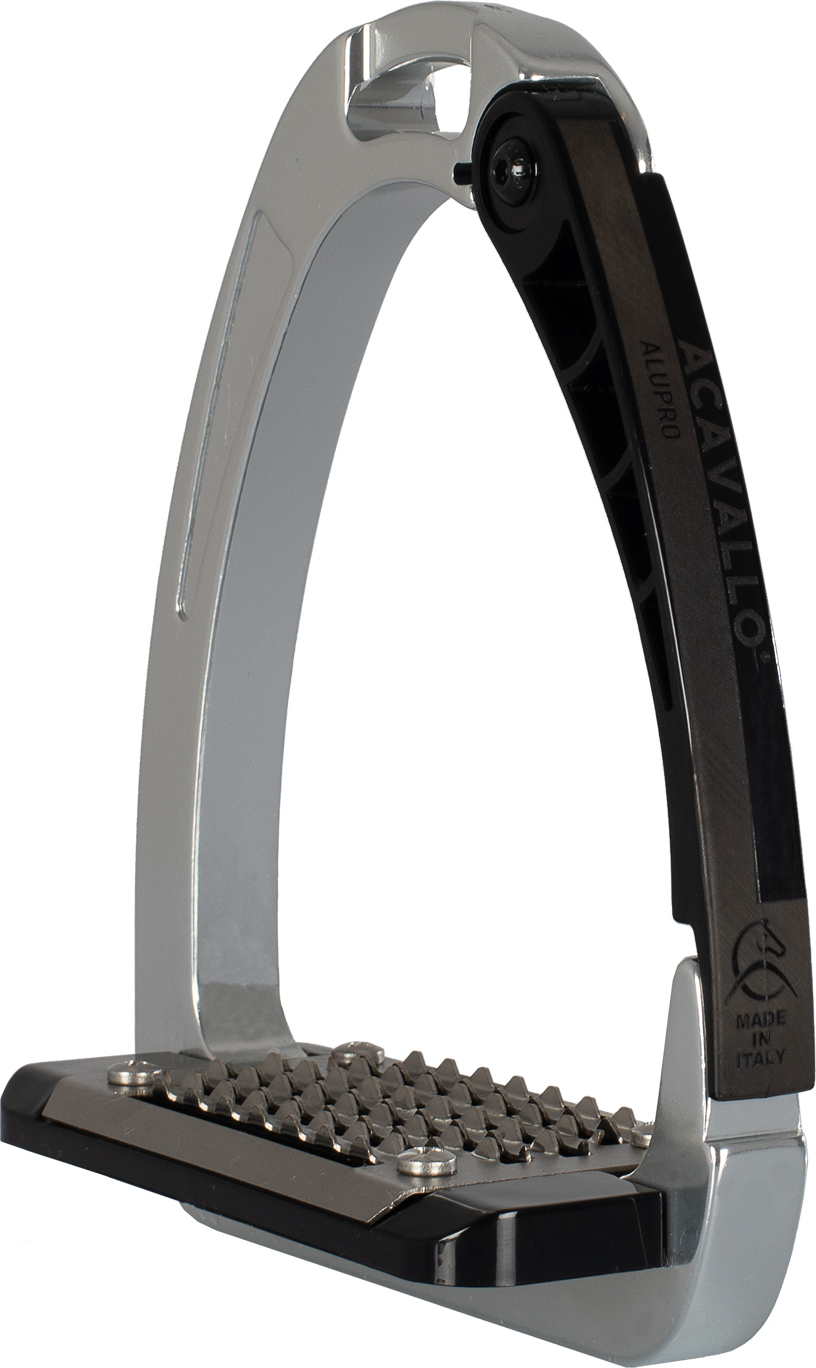ACAVALLO Třmeny bezpečnostní Arena Alupro Acavallo, 12 cm, aluminium