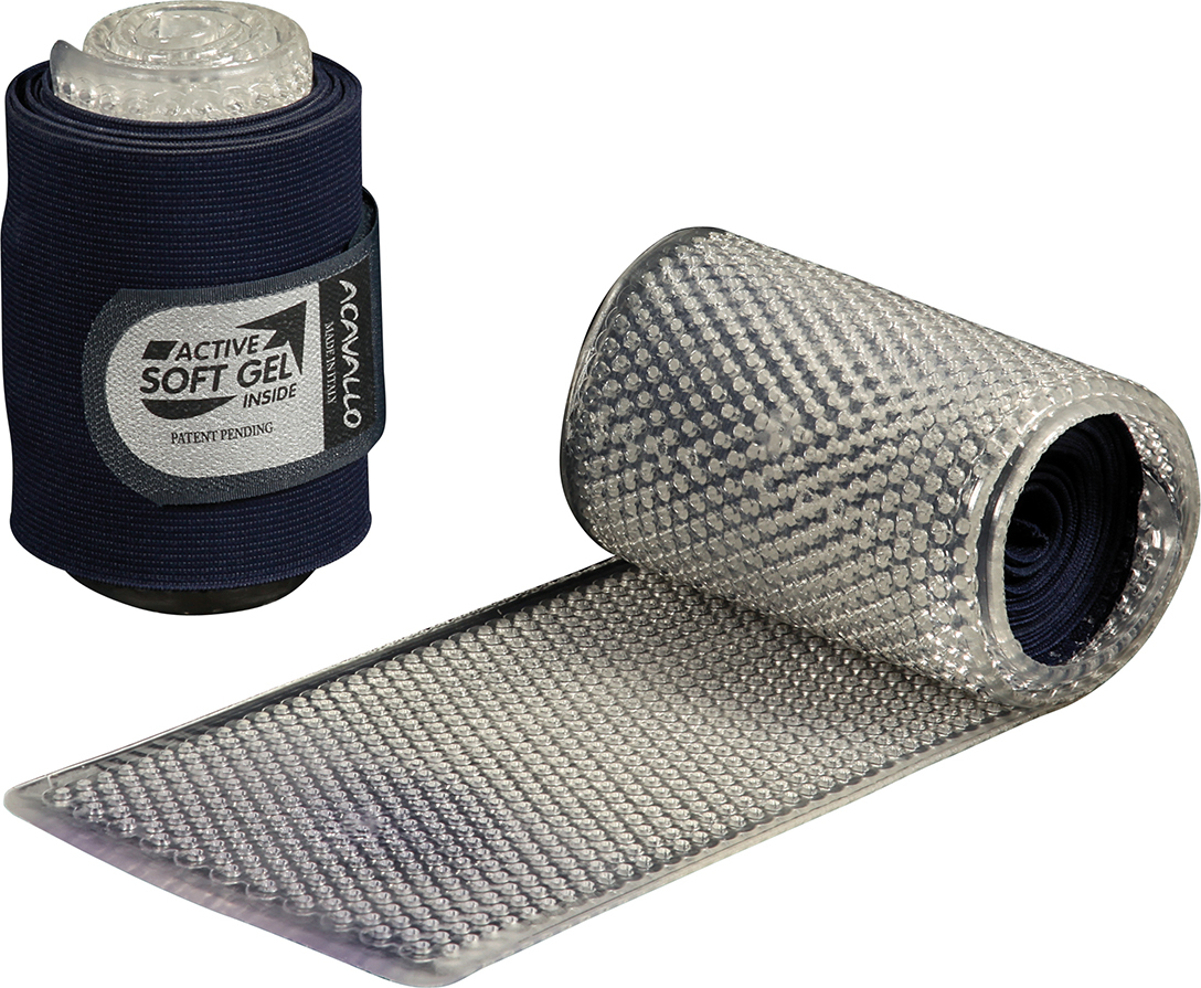 ACAVALLO Bandáže Gel & Elastic Acavallo, pár, grey