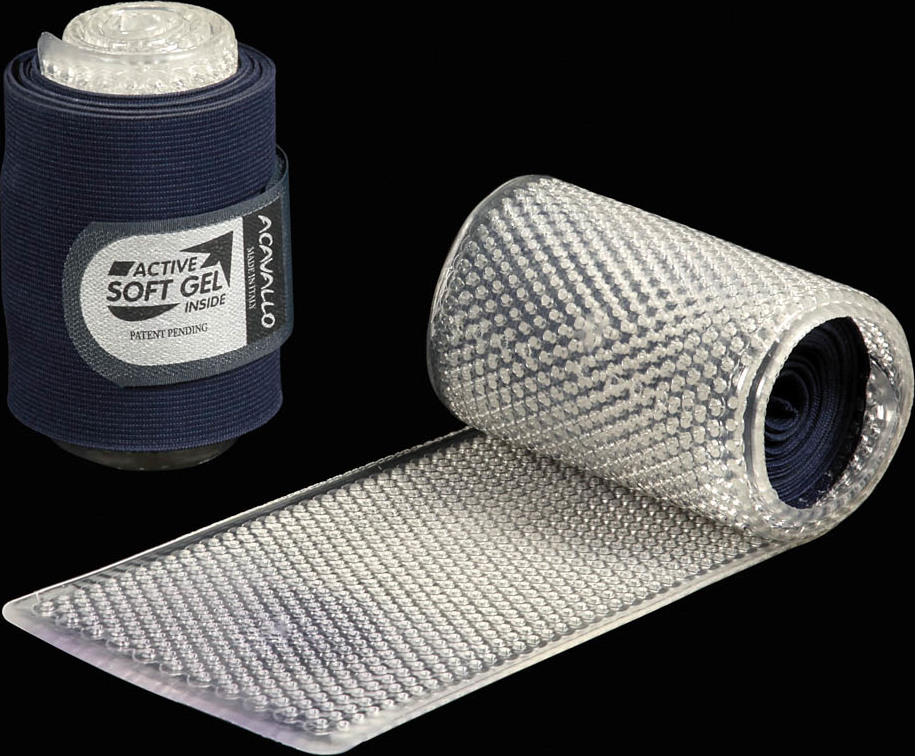 ACAVALLO Bandáže Gel & Elastic Acavallo, pár, blue