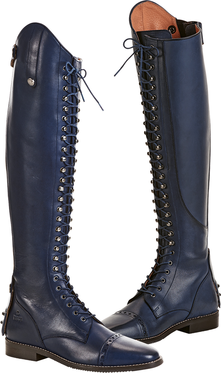 BUSSE Boty jezdecké Laval BUSSE, širší lýtko/nízké, pro dospělé, blue Velikost: 40