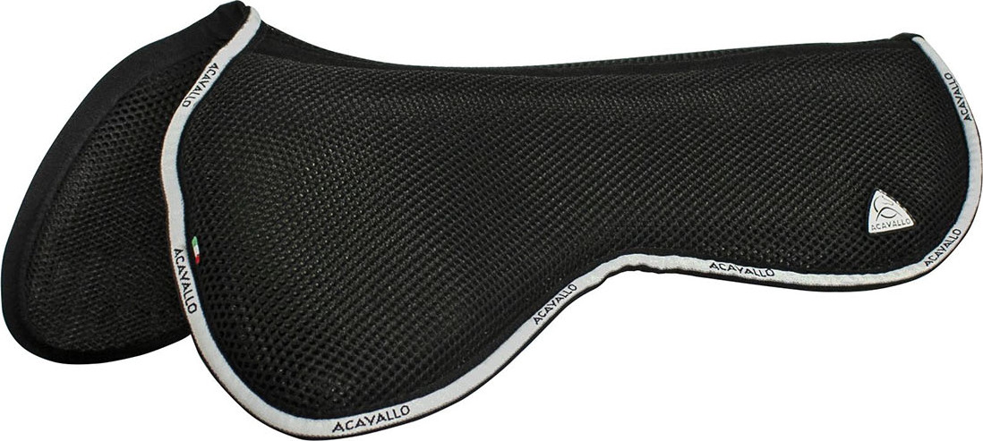 ACAVALLO Dečka tlumící Spine Free 3D Spacer Fabric & Memory Foam ACAVALLO, černá Velikost: M