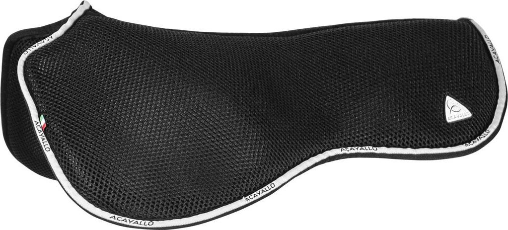 ACAVALLO Dečka tlumící Spine Free 3D Spacer Fabric & Memory Foam Acavallo, drezurní, černá
