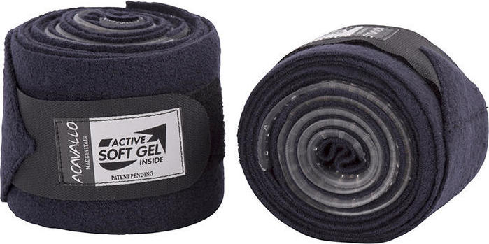 ACAVALLO Bandáže Virgin Wool Gel Acavallo, pár, blue