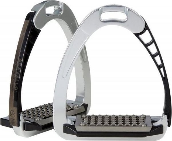 ACAVALLO Třmeny bezpečnostní Arena Alupro Junior Acavallo, 10,5 cm, aluminium