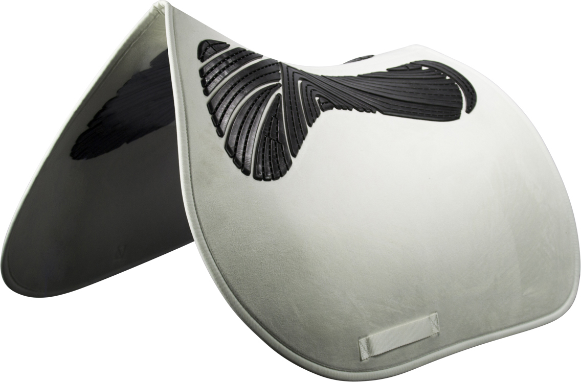 ACAVALLO Dečka podsedlová tlumící Twin Sided Gel Jump ACAVALLO, bílá