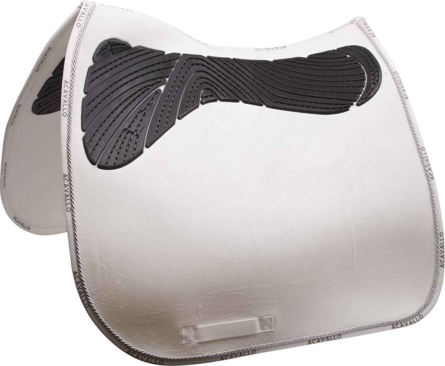 ACAVALLO Dečka podsedlová tlumící Twin Sided Gel Dressage w/Rope ACAVALLO, bílá Velikost: jedna velikost, Provedení: ROPE6: GREEN / WHITE / RED