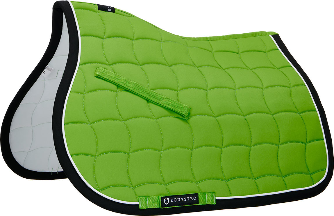 EQUESTRO Dečka podsedlová White Trim EQUESTRO, všestranná, lime/black Velikost: FULL