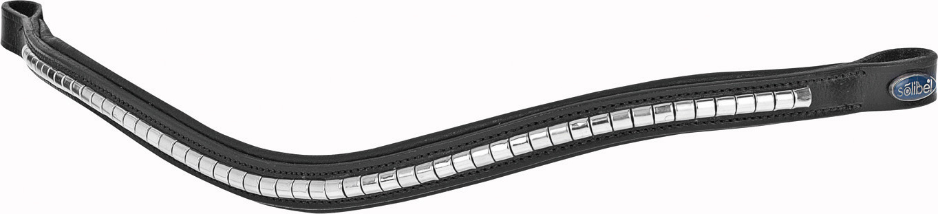 BUSSE Čelenka Comfort BUSSE, black/block silver Velikost: PONY