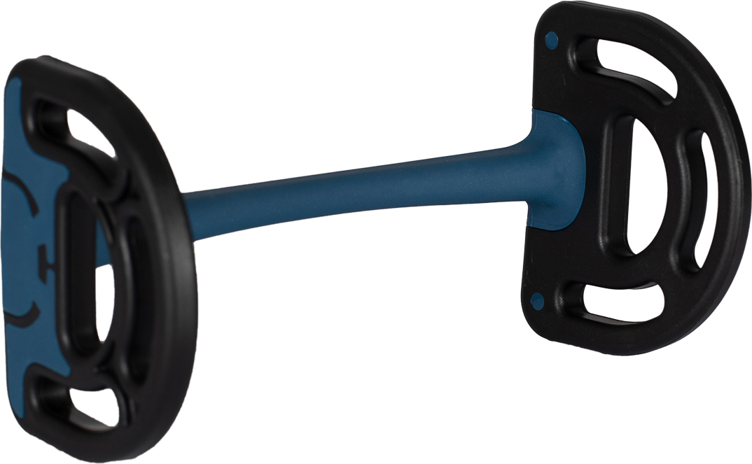ACAVALLO Udidlo déčkové nelomené Sensitive Bit Acavallo, 12 mm, black/blue Velikost: 12,5 cm