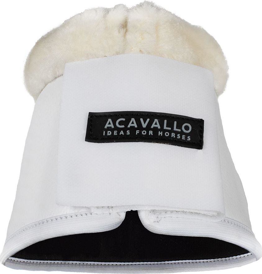 ACAVALLO Zvony Eco-leather Eco-wool Acavallo, s beránkem, pár, bílé Velikost: COB