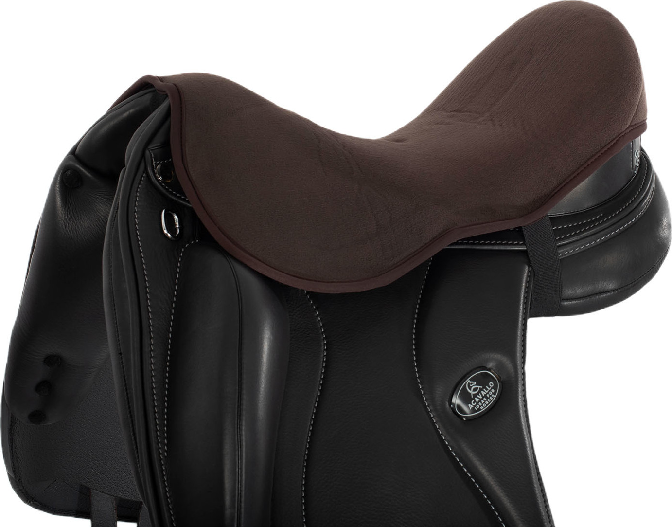 ACAVALLO Potah na posedlí Seat Saver Dressage Dri-Lex ACAVALLO, 10 mm, hnědý Velikost: L