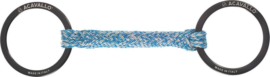 ACAVALLO Udidlo stihlové nelomené Jumpe AluPro Fiber Acavallo, dark grey (charcoal) Velikost: 12,5 cm