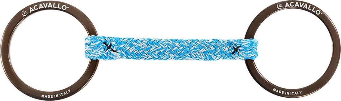 ACAVALLO Udidlo stihlové nelomené Jumpe AluPro Fiber Acavallo, hnědé Velikost: 10,5 cm
