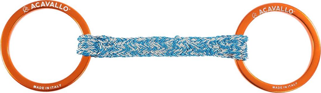 ACAVALLO Udidlo stihlové nelomené Jumpe AluPro Fiber Acavallo, orange Velikost: 10,5 cm