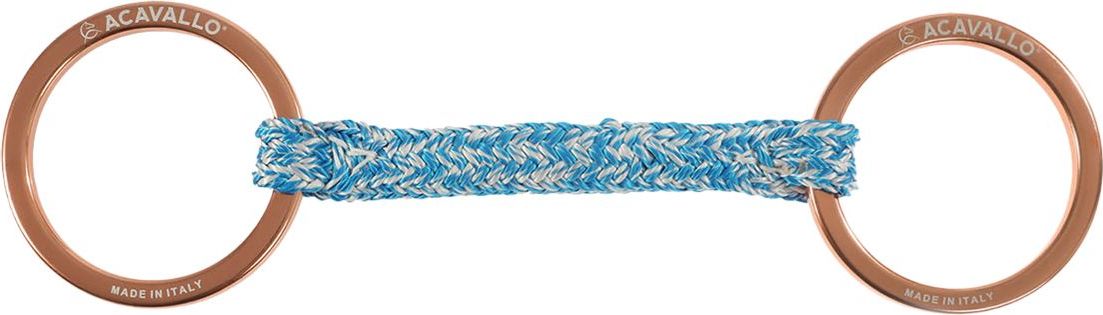 ACAVALLO Udidlo stihlové nelomené Jumpe AluPro Fiber Acavallo, rose gold Velikost: 10,5 cm