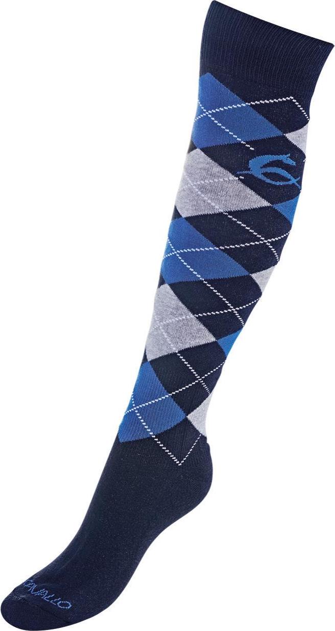 ACAVALLO Podkolenky w/Diamond ACAVALLO, pár, blue/grey Velikost: 43-46