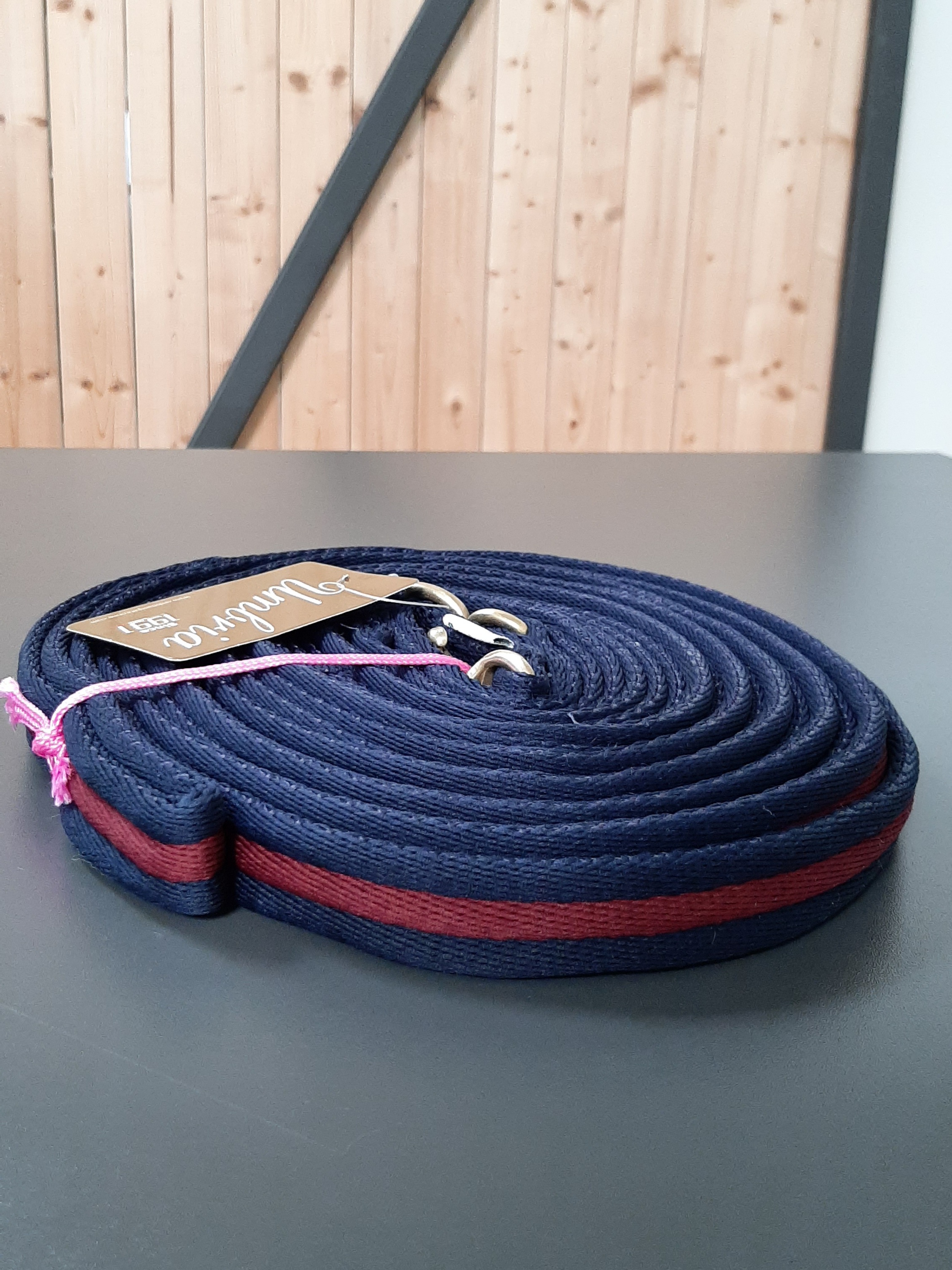 Umbria Equitazione Lonž bavlněná Umbria Equitazione, 8 m, navy/burgundy