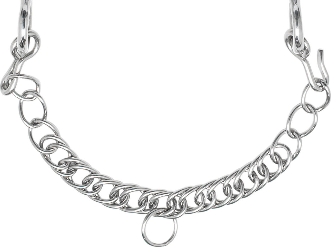 BUSSE Řetízek podbradní Dressurkandare BUSSE, stainless steel