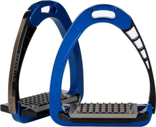 ACAVALLO Třmeny bezpečnostní Arena Alupro Junior Acavallo, 10,5 cm, blue